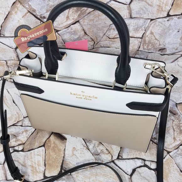 ✨purse staci medium satchel shoulder bag beige leather medium Wallet Kate Spade - Picture 8 of 15